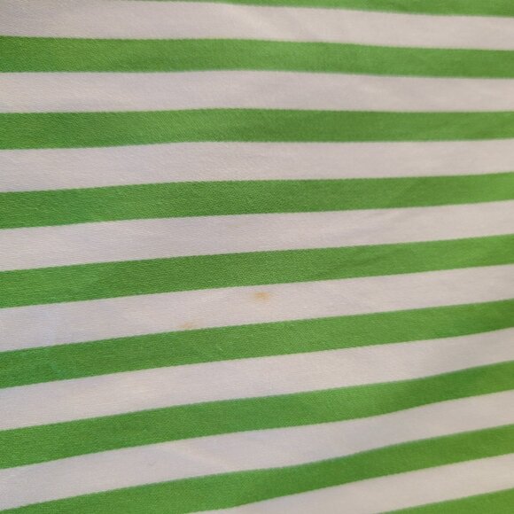 Robert Graham X Shirt Mens 2XL Green Striped Flip Cuff Button Up Cotton - Picture 7 of 9